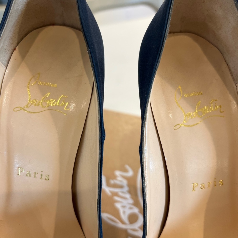 Christian Louboutin DAFFODILE 160 CREPE SATIN size 7.5 - Picture 10 of 15
